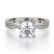 MICHAEL M Engagement Rings 18K White Gold Love R694-1 R694-1WG