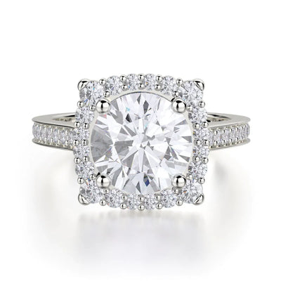 MICHAEL M Engagement Rings 18K White Gold Love R696-2 R696-2WG