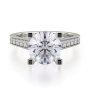 MICHAEL M Engagement Rings 18K White Gold Love R697-2 R697-2WG