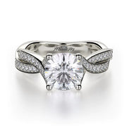 MICHAEL M Engagement Rings 18K White Gold Love R709-1.25 R709-1.25WG