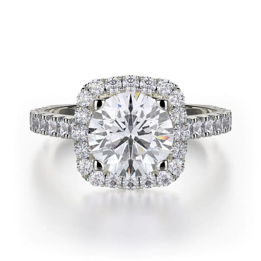 MICHAEL M Engagement Rings 18K White Gold Monaco R614-2 R614-2WG