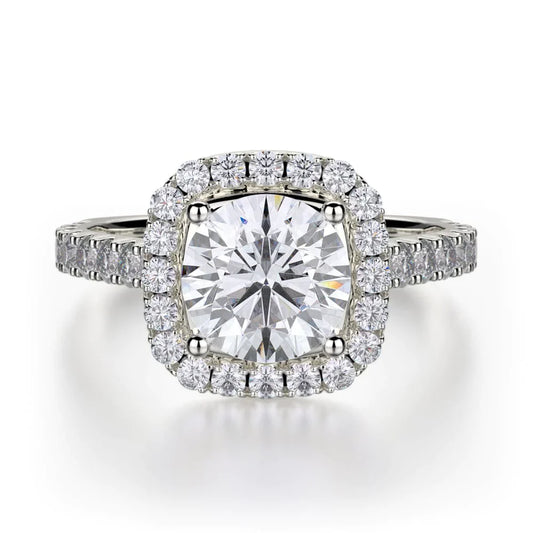 MICHAEL M Engagement Rings 18K White Gold Monaco R615-2 R615-2WG