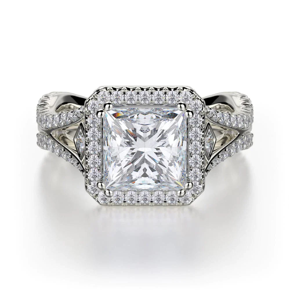 MICHAEL M Engagement Rings 18K White Gold Monaco R635-2 R635-2WG