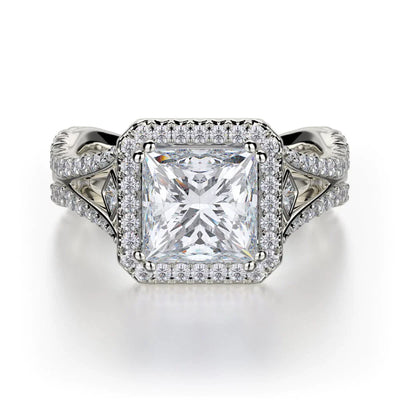 MICHAEL M Engagement Rings 18K White Gold Monaco R635-2 R635-2WG