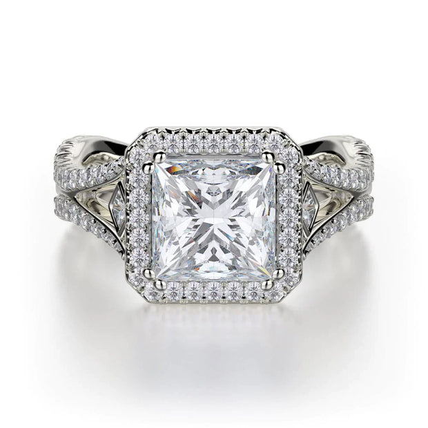 MICHAEL M Engagement Rings 18K White Gold Monaco R635-2 R635-2WG