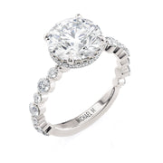 MICHAEL M Engagement Rings 18K White Gold Montage R822-3
