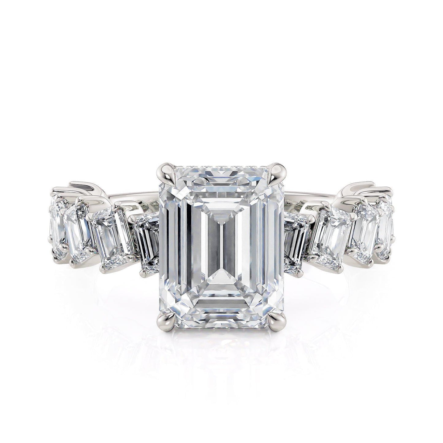 MICHAEL M Engagement Rings 18K White Gold Montage R825-3