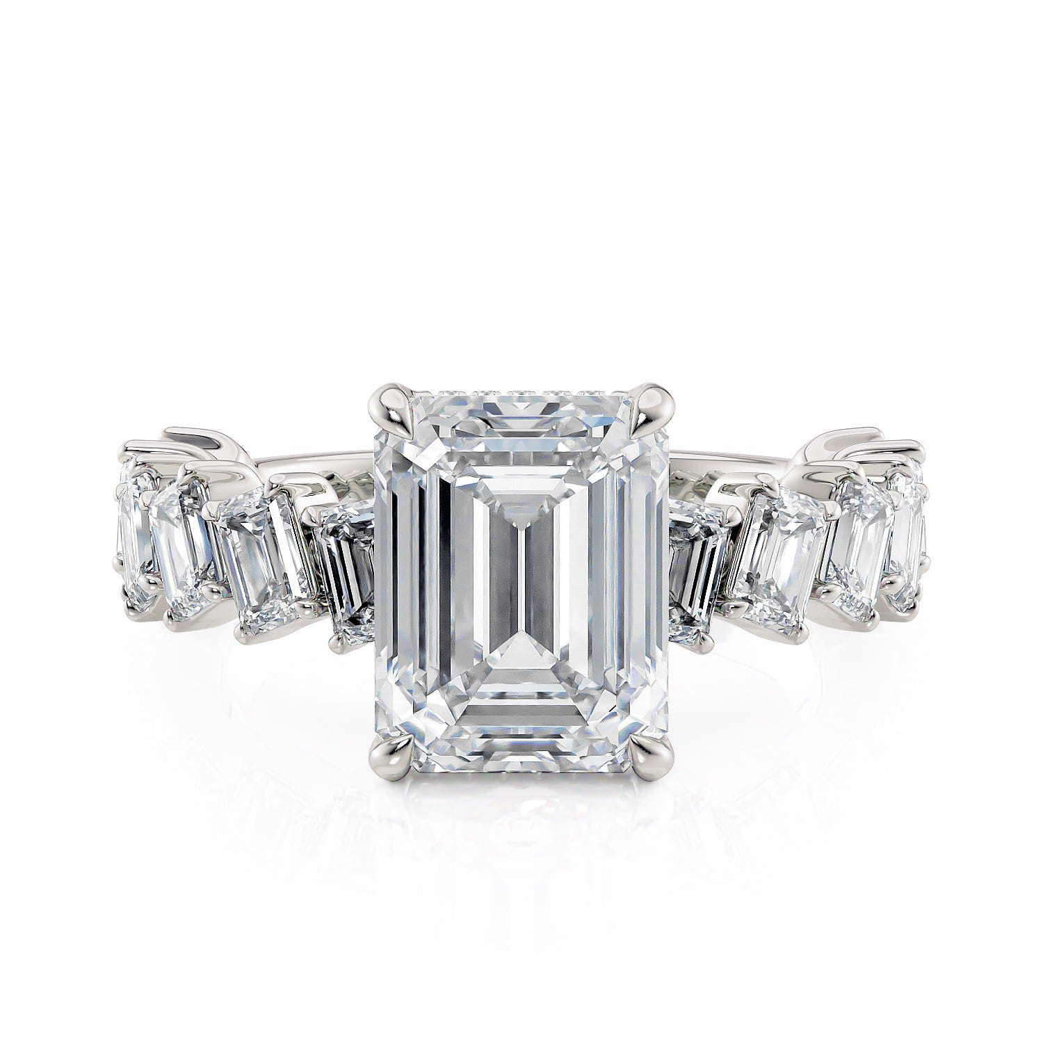 MICHAEL M Engagement Rings 18K White Gold Montage R825-3