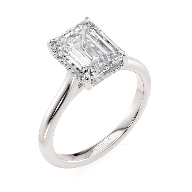 MICHAEL M Engagement Rings 18K White Gold Montage R826-3-EM