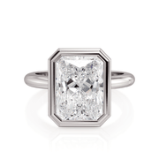 MICHAEL M Engagement Rings 18K White Gold Solitaire R838-3 Radiant R838-3-RA-WG