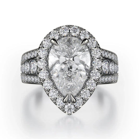MICHAEL M Engagement Rings 18K White Gold Stella R766-2 R766-2WG
