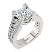 MICHAEL M Engagement Rings 18K White Gold Strada R289-2