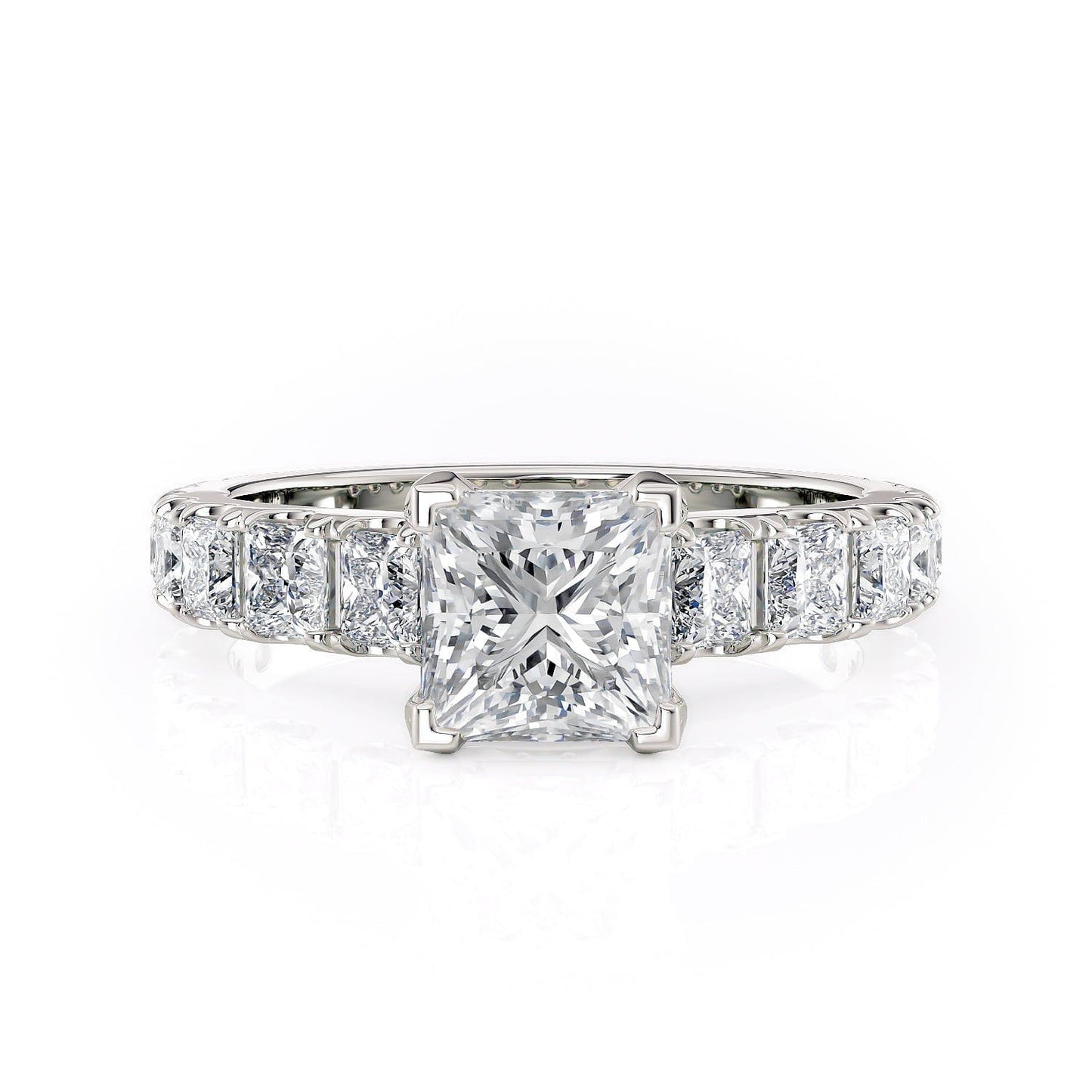 MICHAEL M Engagement Rings 18K White Gold Strada R530-1