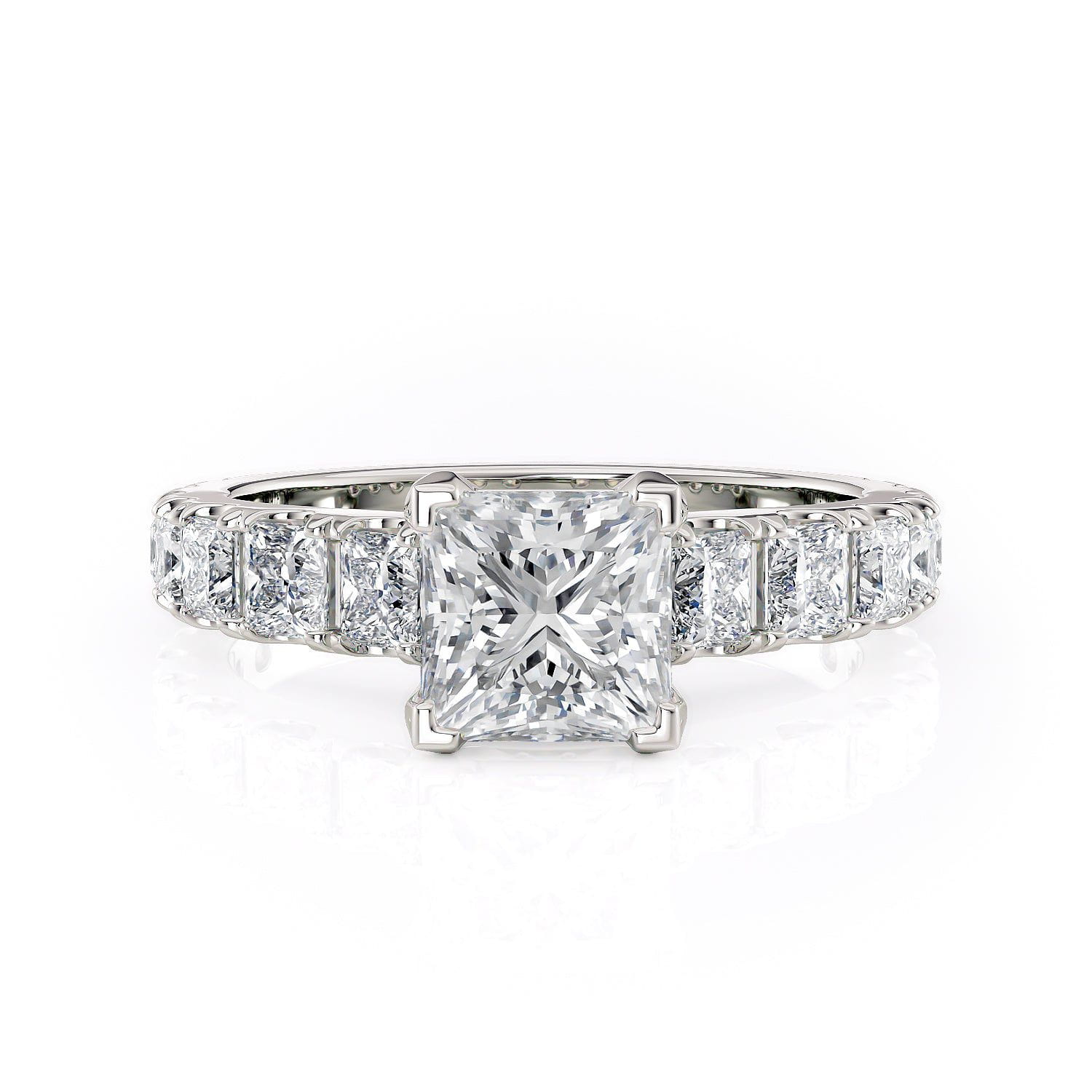 MICHAEL M Engagement Rings 18K White Gold Strada R530-1