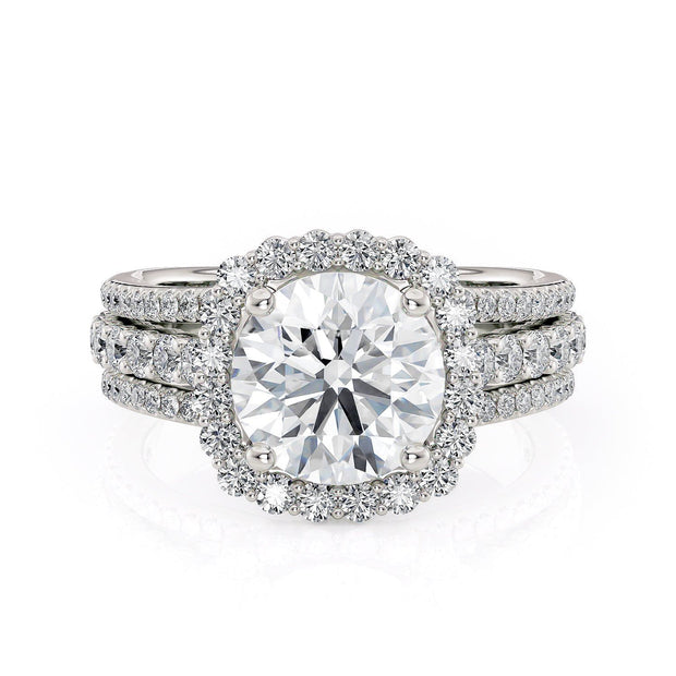 MICHAEL M Engagement Rings 18K White Gold Strada R681-1.5 R681-1.5WG