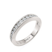 MICHAEL M Engagement Rings 18K White Gold Wedding Band R684B