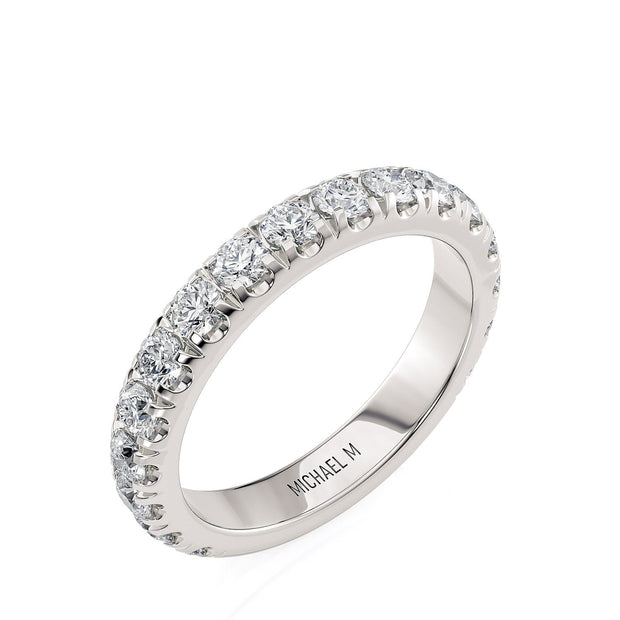 MICHAEL M Engagement Rings 18K White Gold Wedding Band R731LB