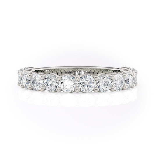 MICHAEL M Engagement Rings 18K White Gold Wedding Band R736B