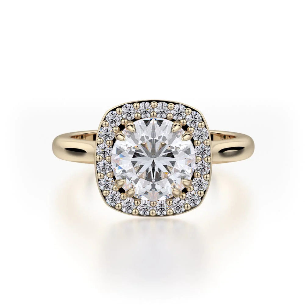 MICHAEL M Engagement Rings 18K Yellow Gold Bold R721-1.5 R721-1.5YG