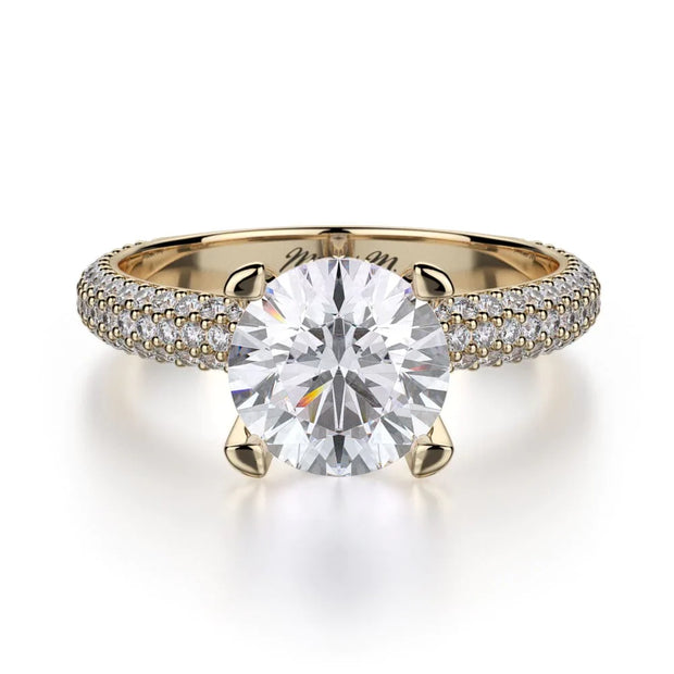 MICHAEL M Engagement Rings 18K Yellow Gold Crown R702-2 R702-2YG