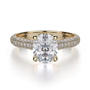 MICHAEL M Engagement Rings 18K Yellow Gold Crown R708-2 R708-2YG