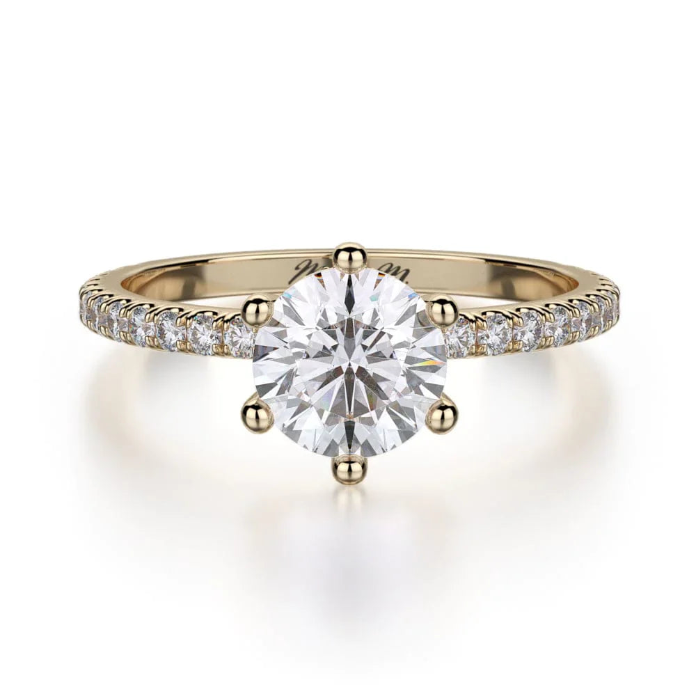 MICHAEL M Engagement Rings 18K Yellow Gold Crown R713-1 R713-1YG
