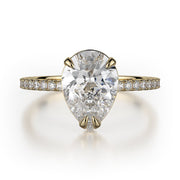 MICHAEL M Engagement Rings 18K Yellow Gold Crown R715-2PR R715-2PRYG