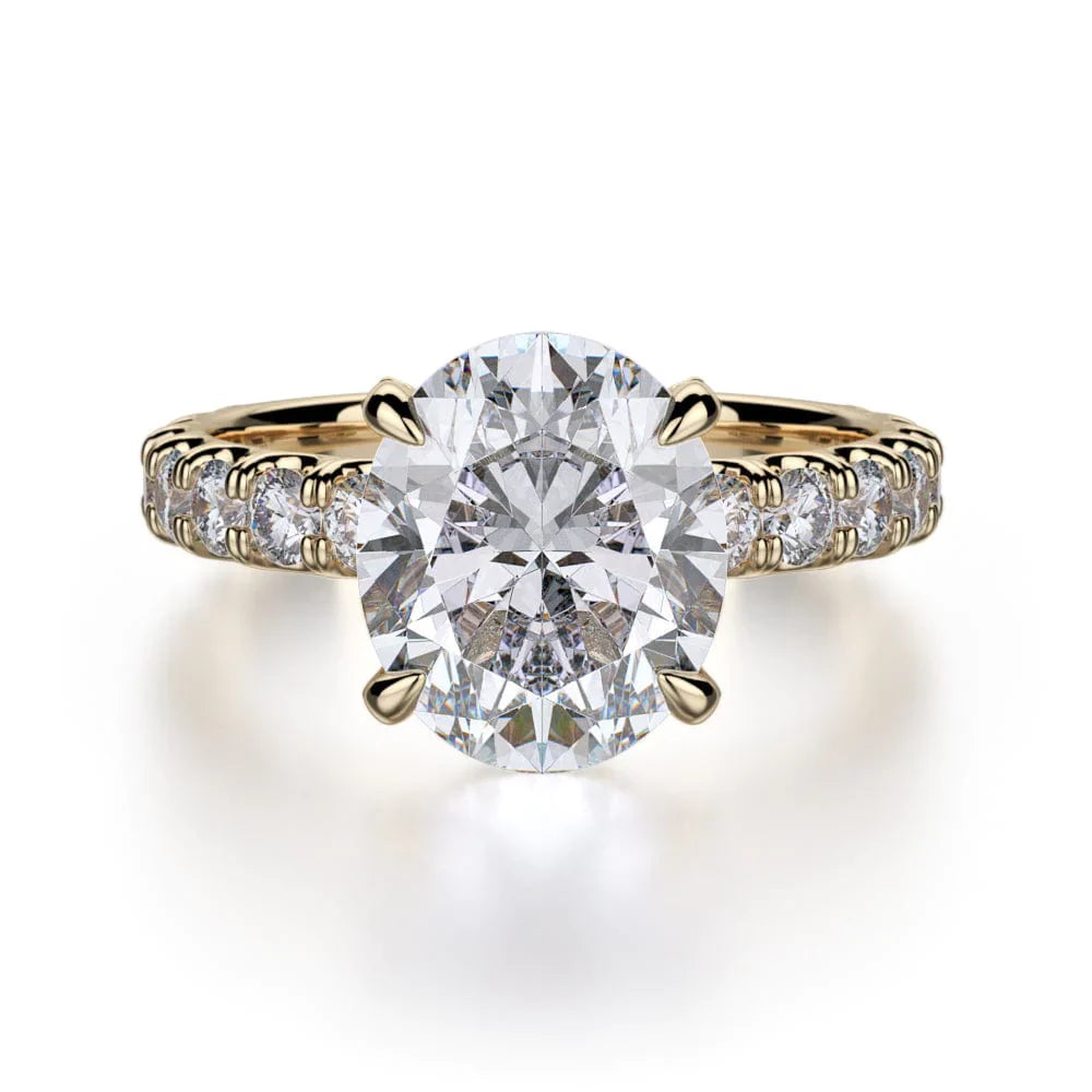 MICHAEL M Engagement Rings 18K Yellow Gold Crown R731-3 R731-3YG