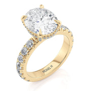 MICHAEL M Engagement Rings 18K Yellow Gold Crown R731L-4