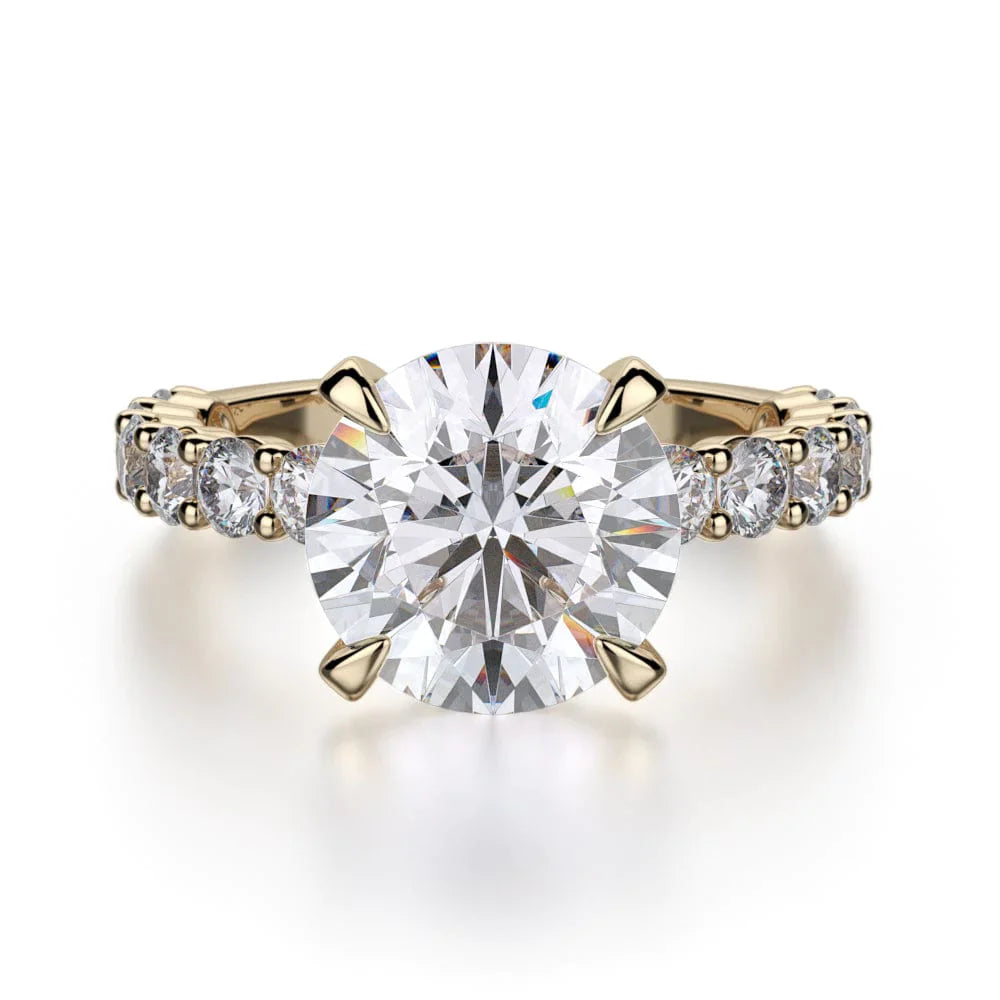 MICHAEL M Engagement Rings 18K Yellow Gold CROWN R736-3 R736-3YG