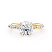 MICHAEL M Engagement Rings 18K Yellow Gold Crown R742-1.5