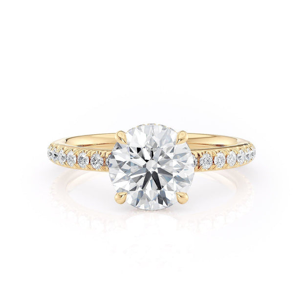 MICHAEL M Engagement Rings 18K Yellow Gold Crown R742-1.5