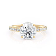 MICHAEL M Engagement Rings 18K Yellow Gold Crown R742-2 R742-2YG