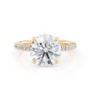 MICHAEL M Engagement Rings 18K Yellow Gold Crown R742-3 R742-3YG