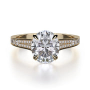 MICHAEL M Engagement Rings 18K Yellow Gold Crown R743-3 R743-3YG