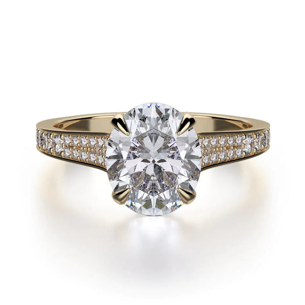 MICHAEL M Engagement Rings 18K Yellow Gold Crown R743-3 R743-3YG