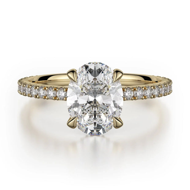 MICHAEL M Engagement Rings 18K Yellow Gold Crown R753-2