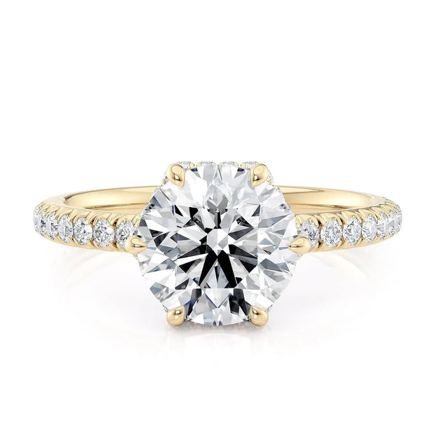 MICHAEL M Engagement Rings 18K Yellow Gold Crown R789-2