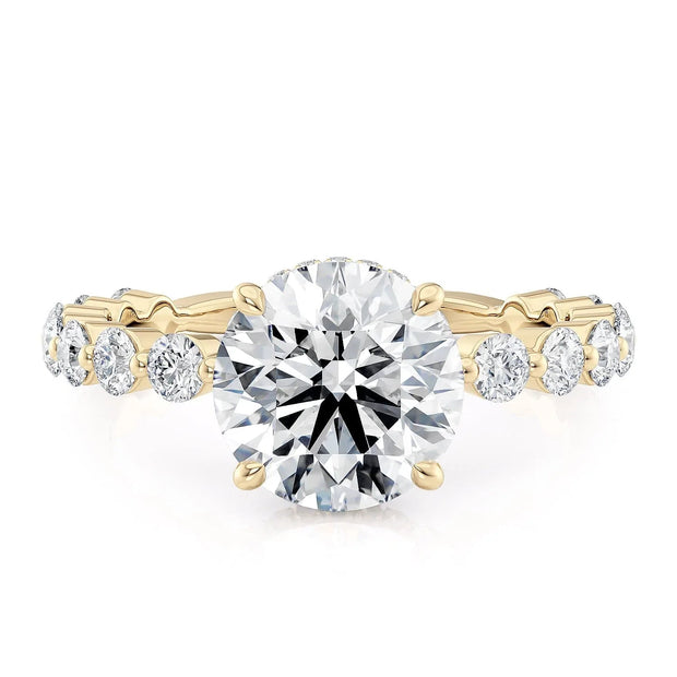 MICHAEL M Engagement Rings 18K Yellow Gold Crown R790-2