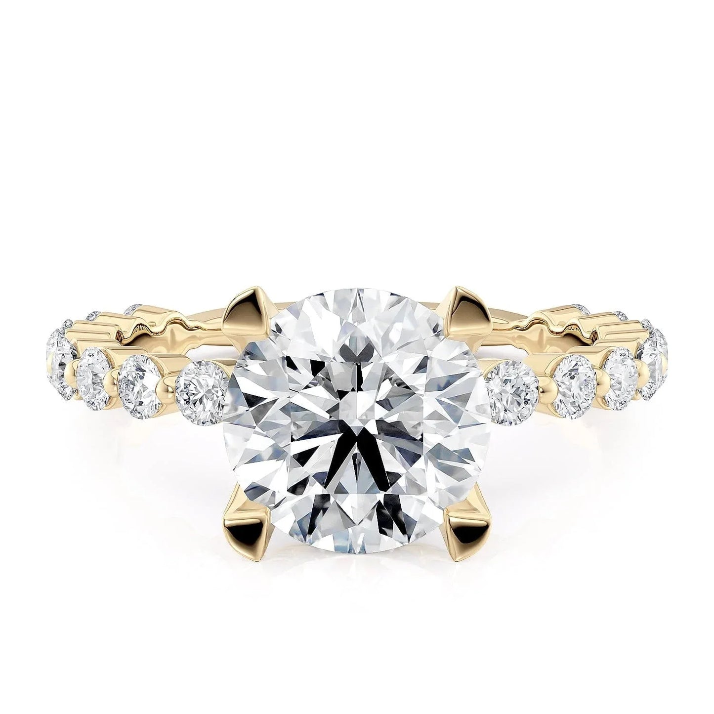 MICHAEL M Engagement Rings 18K Yellow Gold Crown R791-2
