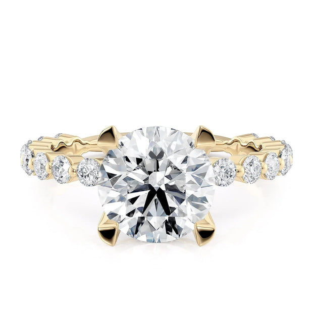 MICHAEL M Engagement Rings 18K Yellow Gold Crown R791-2