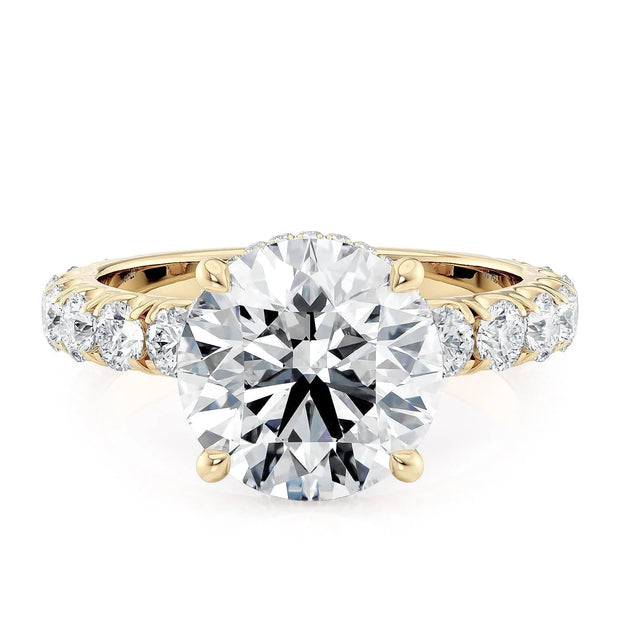 MICHAEL M Engagement Rings 18K Yellow Gold Crown R793-3 R793-3YG