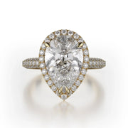 MICHAEL M Engagement Rings 18K Yellow Gold Defined R730-2PR R730-2PR-YG