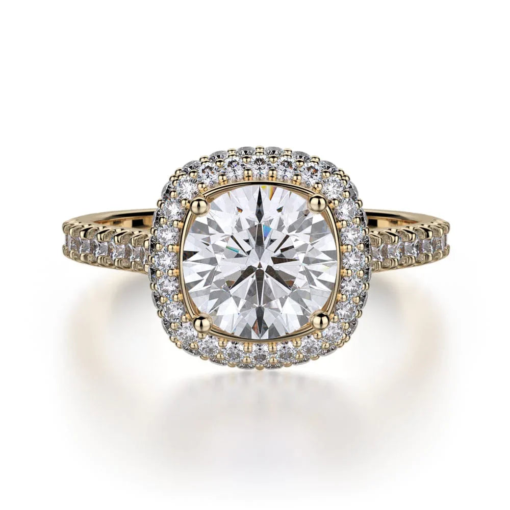 MICHAEL M Engagement Rings 18K Yellow Gold Defined R737-2 R737-2YG