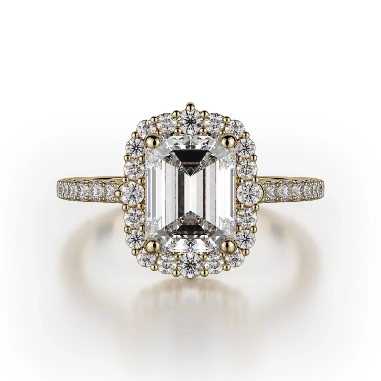MICHAEL M Engagement Rings 18K Yellow Gold Defined R739-2EM R739-2EM-YG