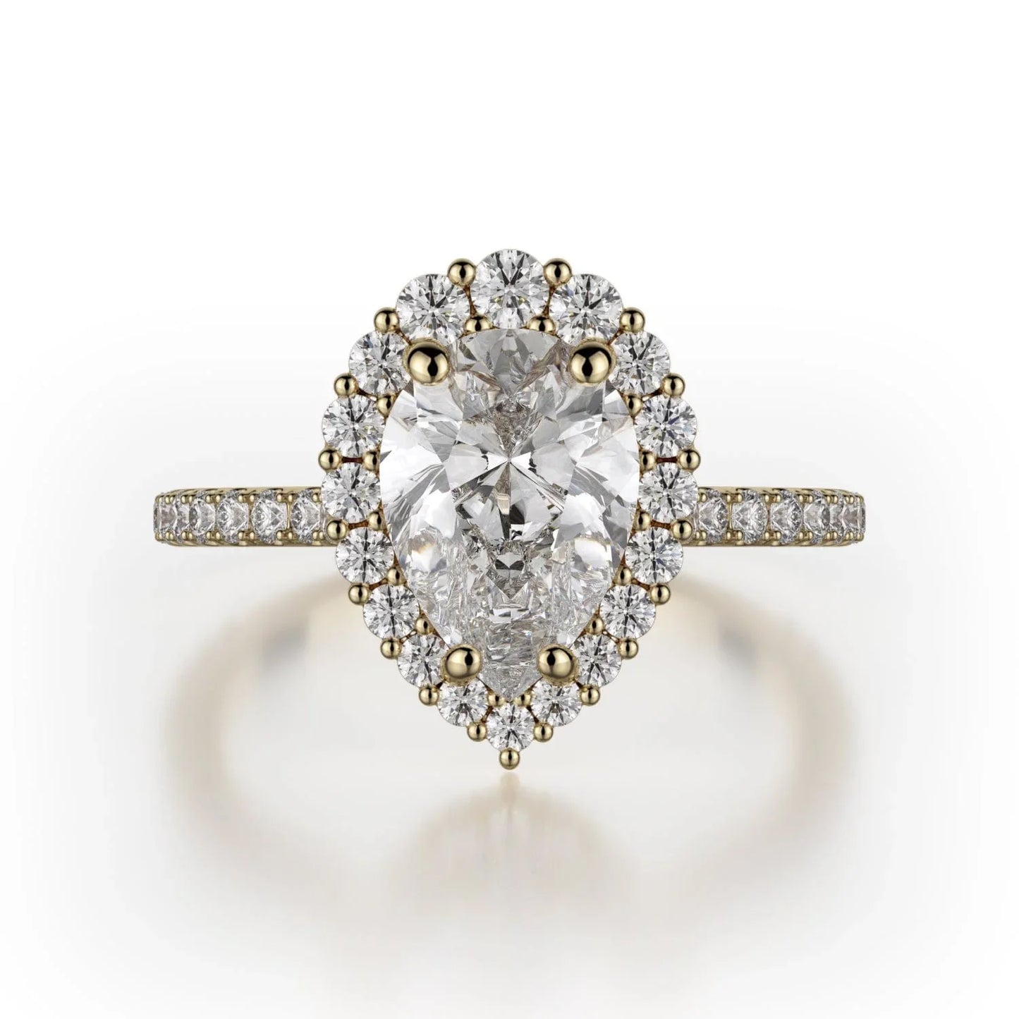 MICHAEL M Engagement Rings 18K Yellow Gold Defined R739-2PR R739-2PR-YG
