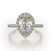 MICHAEL M Engagement Rings 18K Yellow Gold Defined R739-2PR R739-2PR-YG