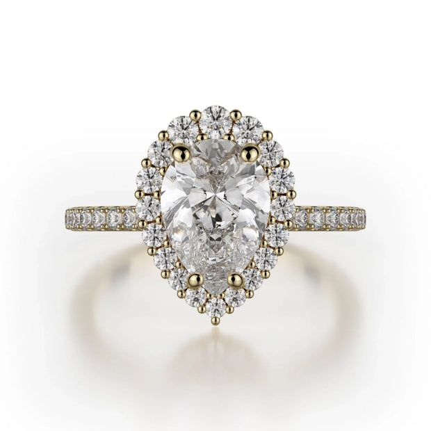 MICHAEL M Engagement Rings 18K Yellow Gold Defined R739-2PR R739-2PR-YG