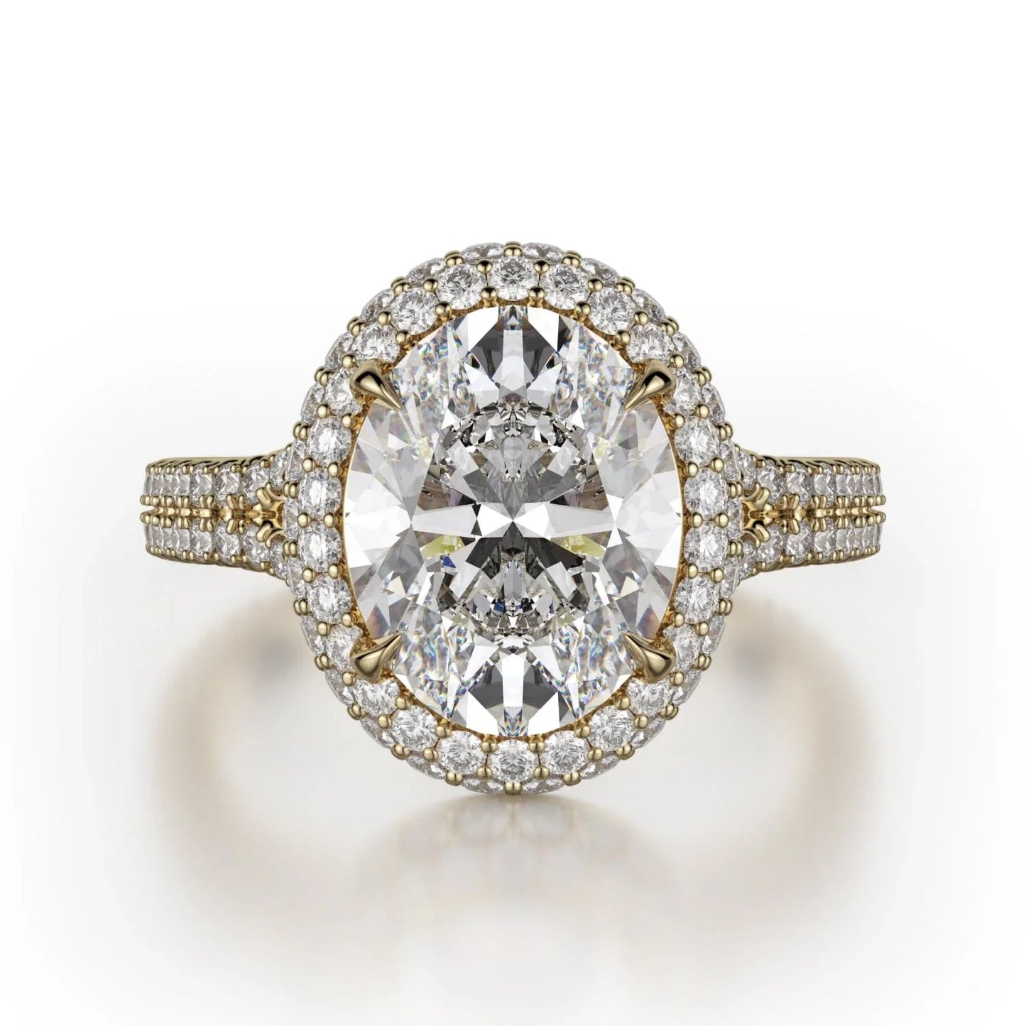 MICHAEL M Engagement Rings 18K Yellow Gold Defined R778-3 R778-3YG