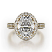 MICHAEL M Engagement Rings 18K Yellow Gold Defined R778-3 R778-3YG